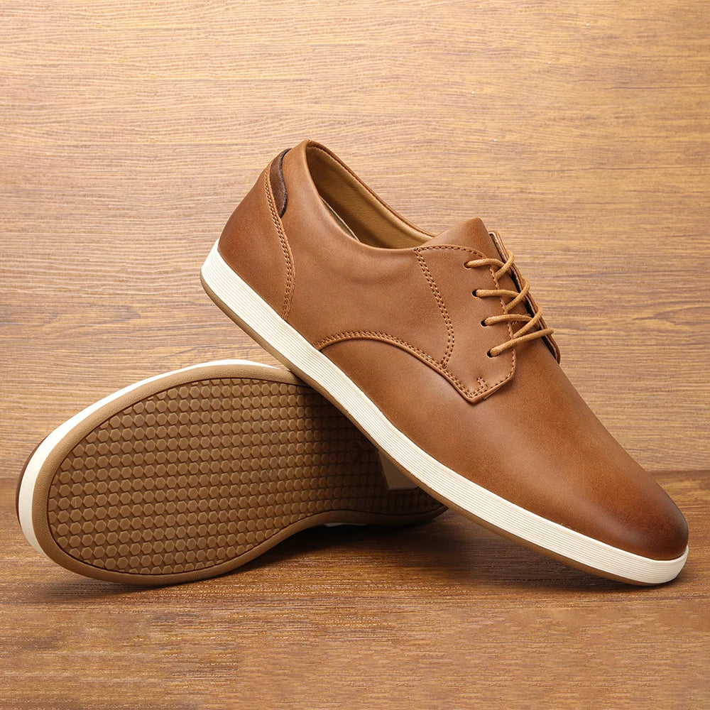 Modern Leather Casual Lace-Ups