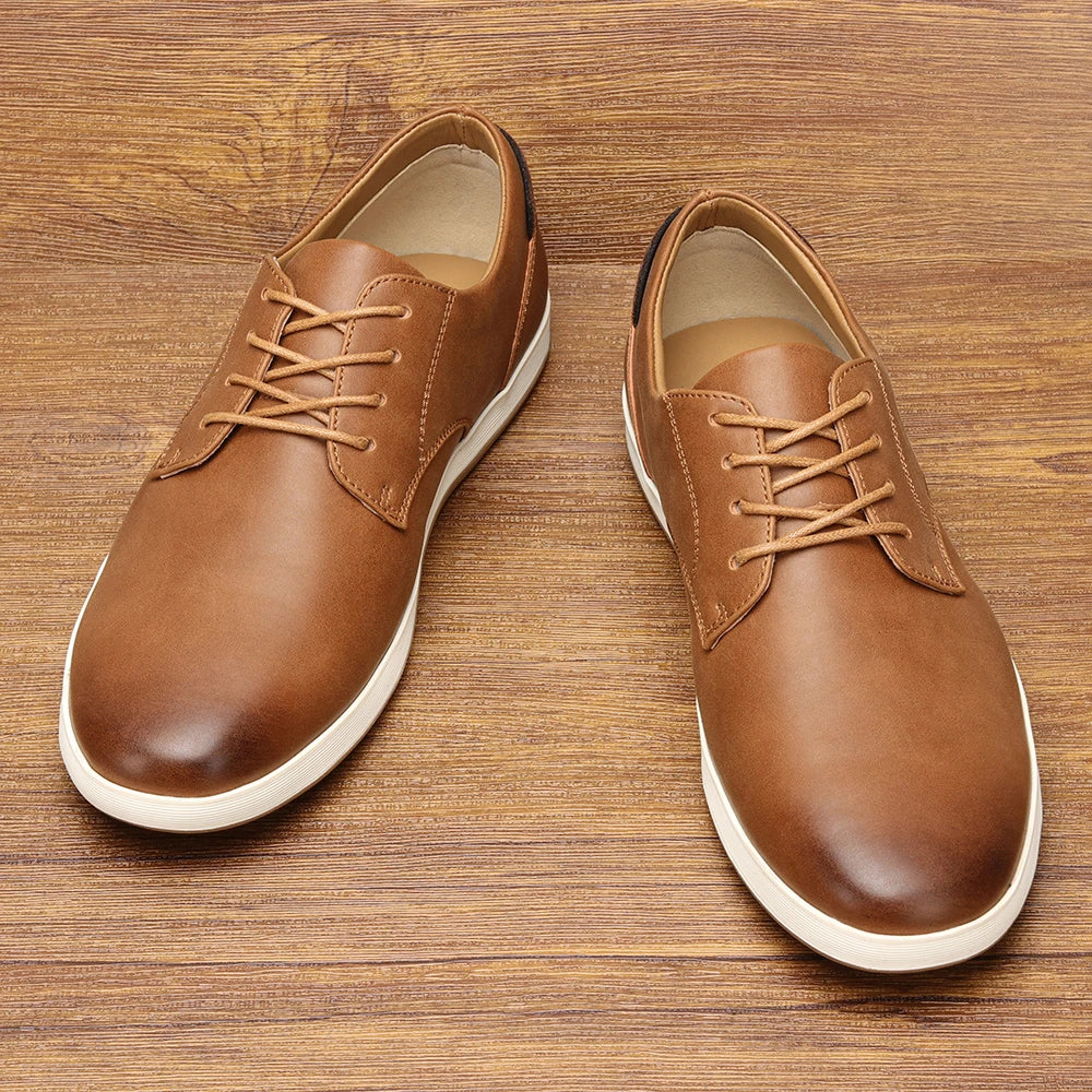 Modern Leather Casual Lace-Ups