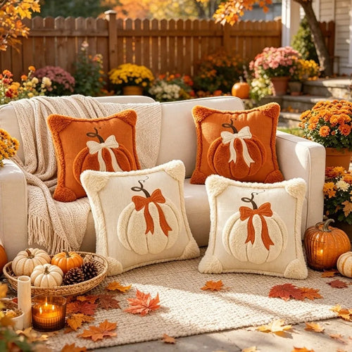 Cozy Pumpkin Cushion Covers