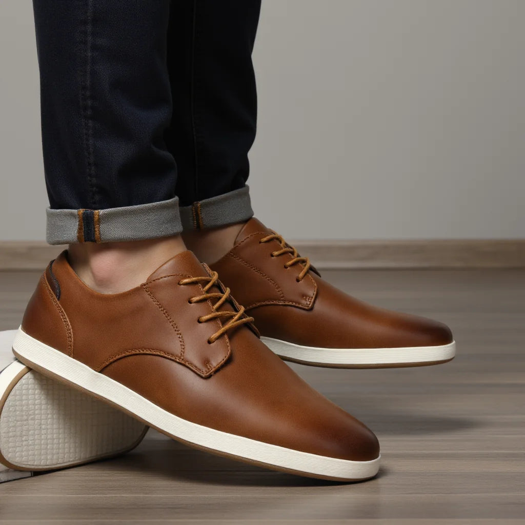 Modern Leather Casual Lace-Ups