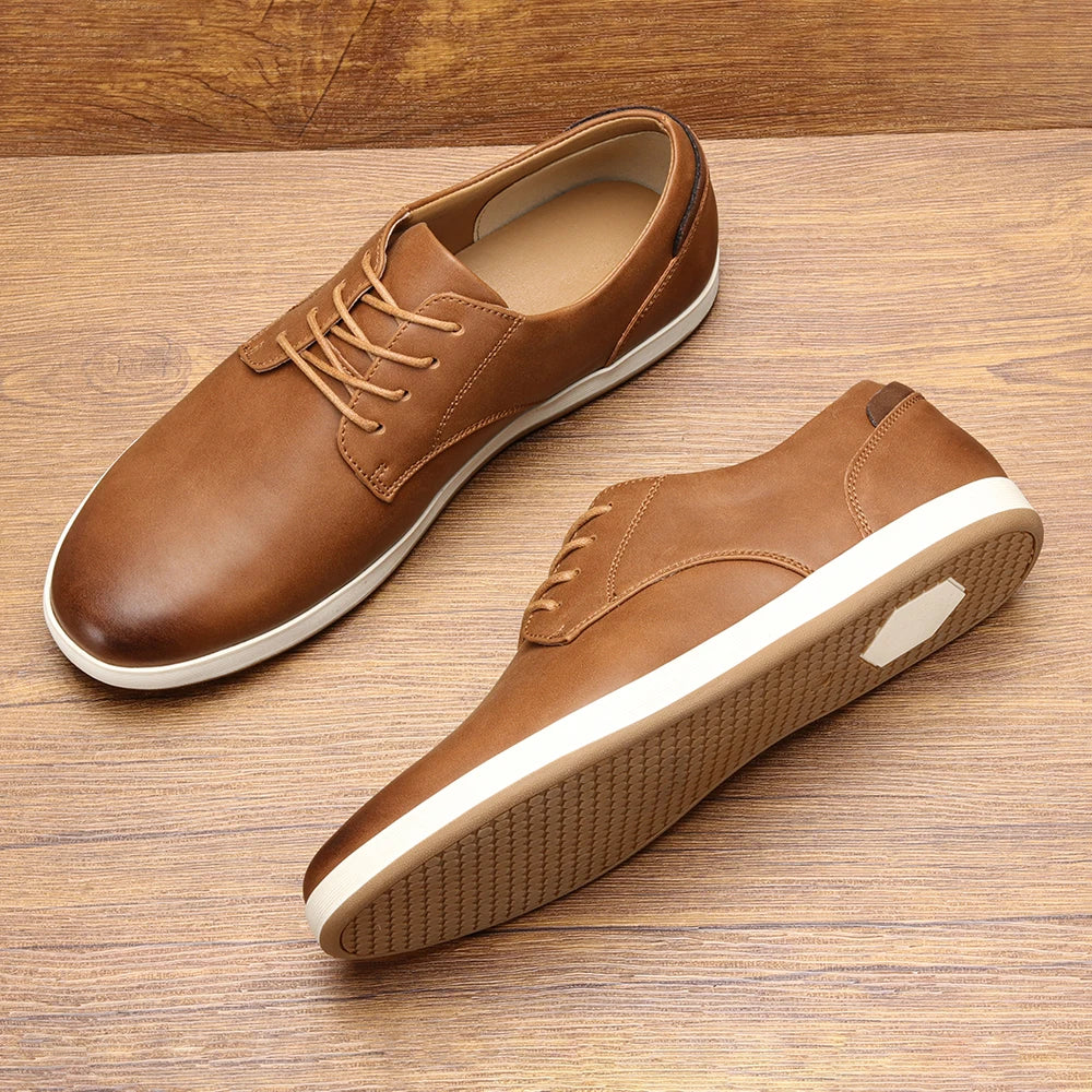 Modern Leather Casual Lace-Ups